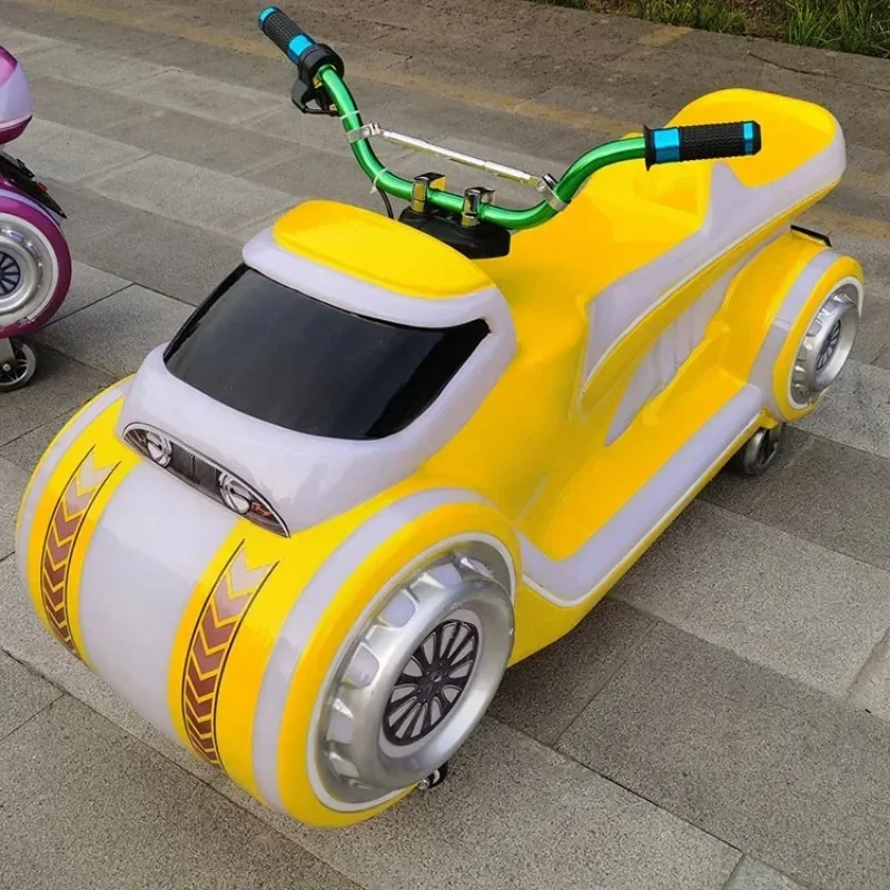 الأكثر مبيعا حار بيع بارك كشك الأطفال الأعمال في الهواء الطلق مزدوجة لعبة كهربائية سيارة معدات التسلية دراجة نارية سيارة ممتصة للصدمات #2