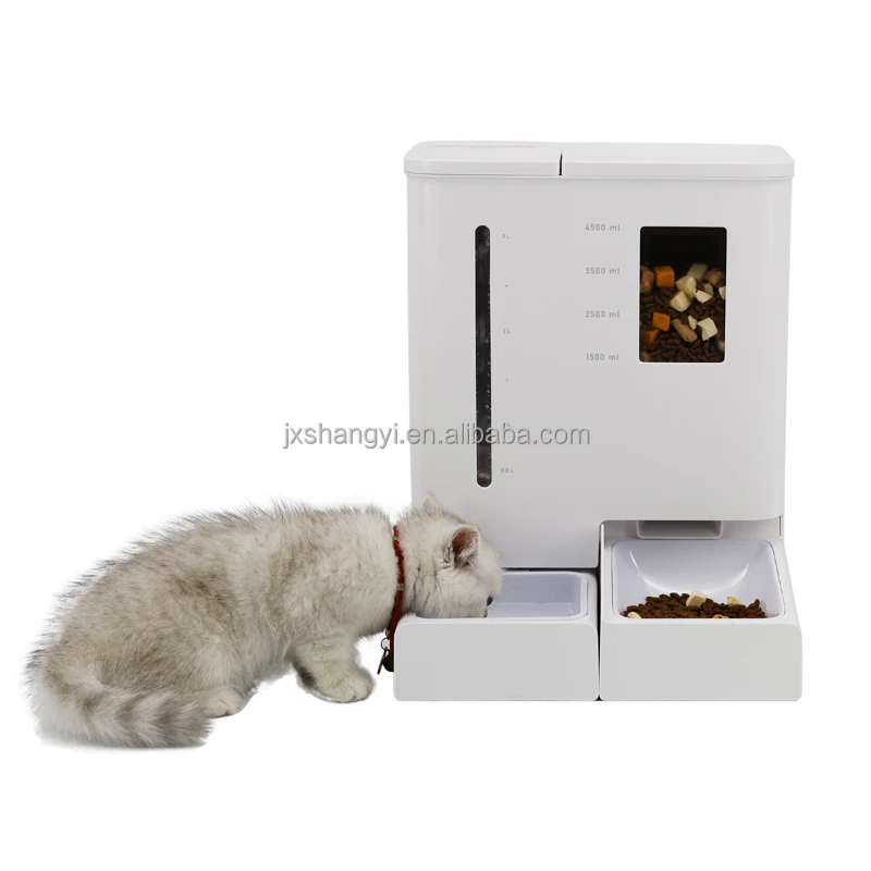 hit product2025 5L Double Pet Bowl Automatic Pet Feeder Water Dispenser Smart Automatic Pet Feeder with HD Camera Timer App Cont