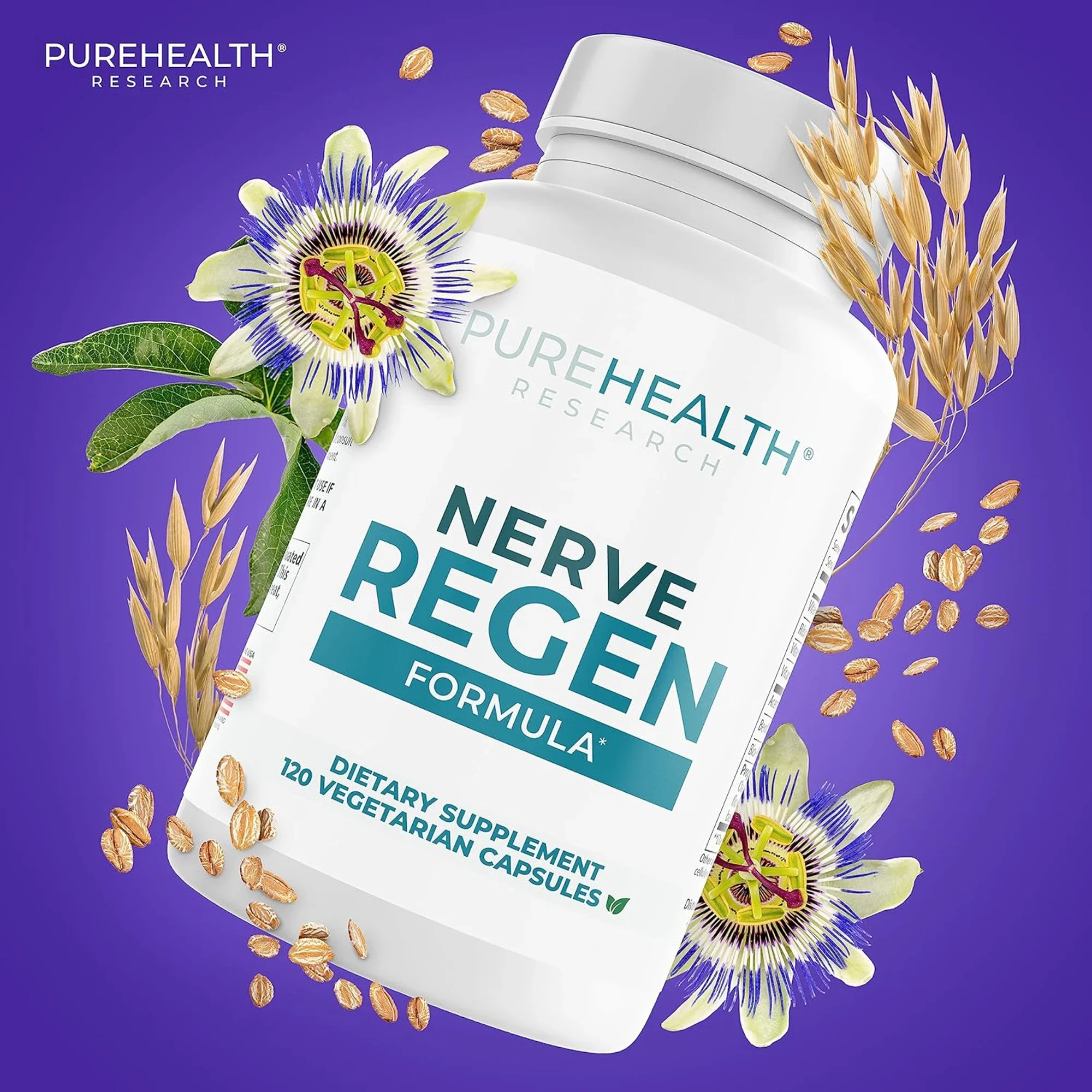 Nerve Regen Supplement Capsules - Neuropathy, Nervous System Health - Acetyl L-carnitine HCI, Benfotiamine, Alpha-lipoic Acid