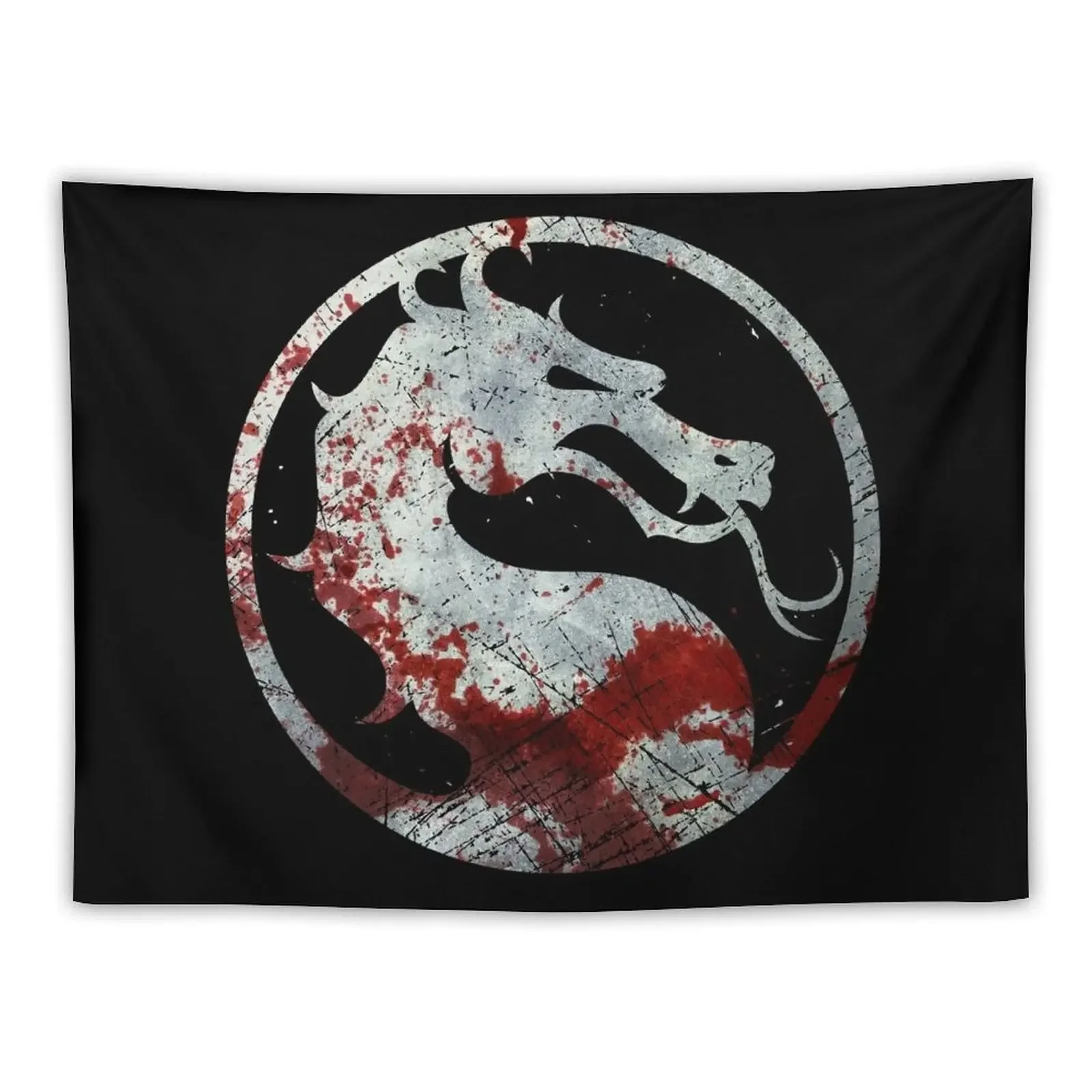 

Mortal Kombat - Vintage Silver Tapestry For Bedroom Korean Room Decor Tapestry