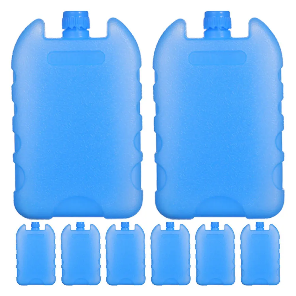 

8Pcs Ice Crystal Box Freezer Reusable Ice Cases Cool Air Generator with Fan Technology Compact Size for Cooler Lunch