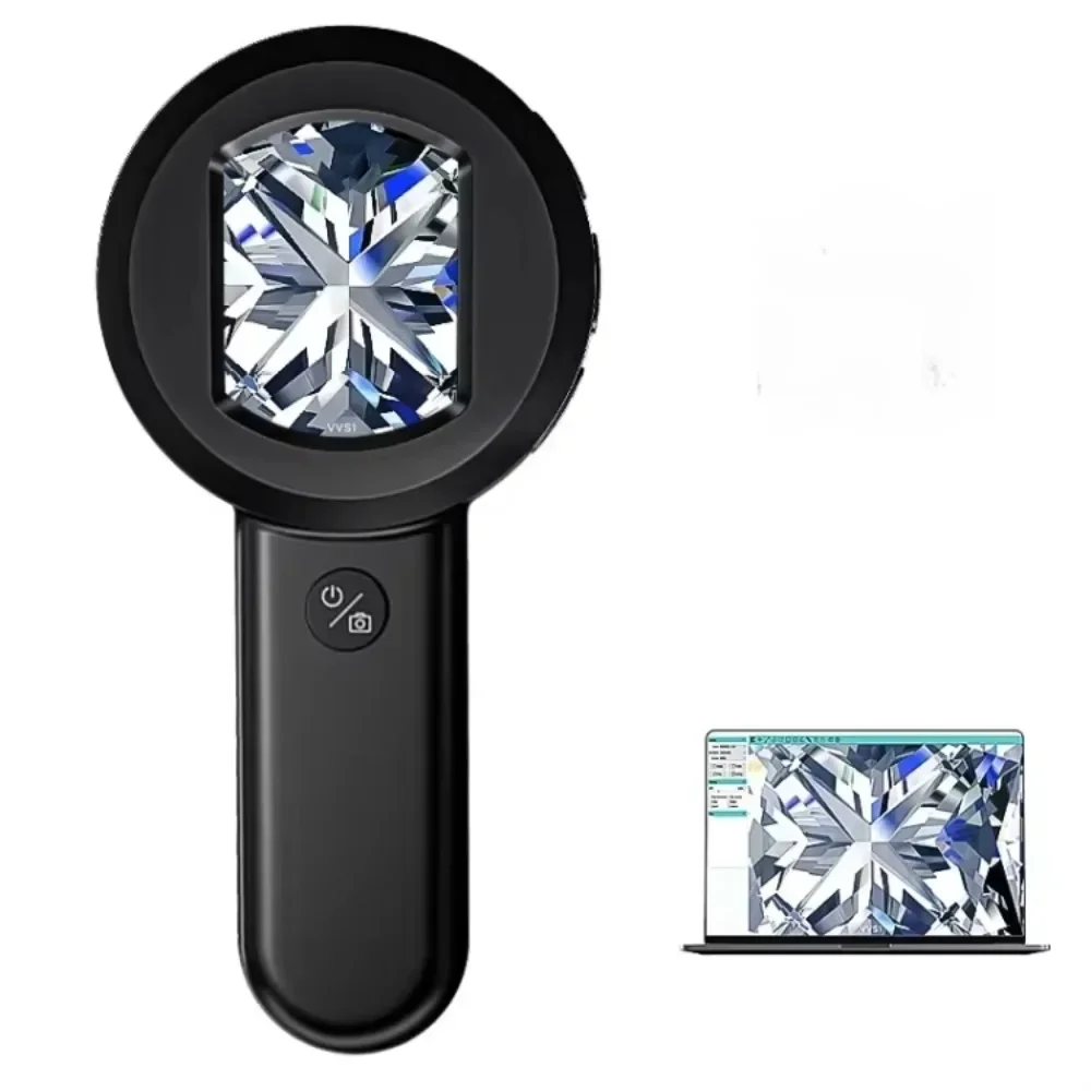 

High Definition Handheld Magnifying Glass Photographable IPS Color Screen Built in LED Lights Intelligent Magnifying Glass