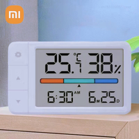 Xiaomi Electronic Thermometer Hygrometer Weather Station for Home Indoor High Precision with Table Clock Temperature Controller