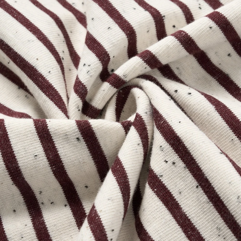 Summer American Retro Split Stitch Striped Short Sleeved T-shirt for Men and Women Loose Half Sleeved T-shirt Trendy Couple Tee