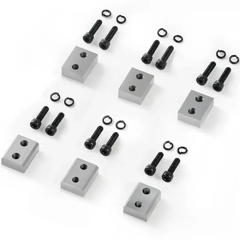 

Electric Rebar Cutter Blade, 6 PCS 16mm(5/8 Inch) Cutting Diameter, HRC58-60 Hard Hydraulic Rebar Blade Replacement Jaw Blade