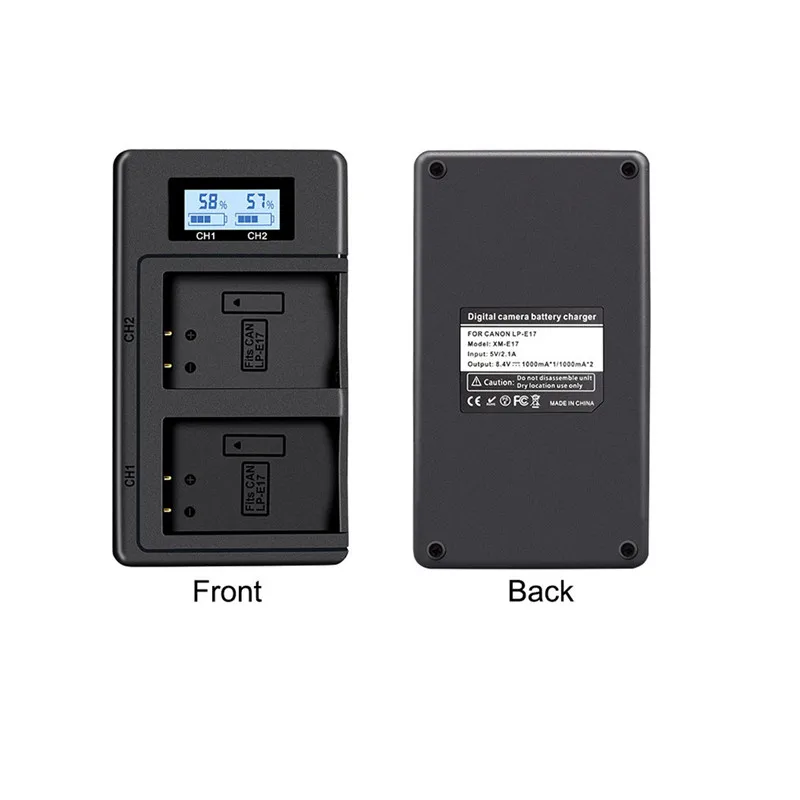 LP-E17 Usb Digital Battery Charger Smart Fast Charger for Canon EOS 200D M3 M6 750D 760D T6i T6s 800D 8000D Support Dropshipping