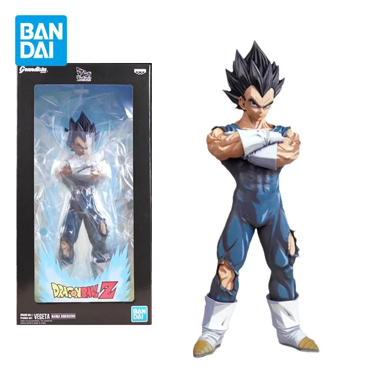 Bandai Originale DRAGON BALL Z Anime Figura Grandista Nero Vegeta IV Action Figure Giocattoli per I Bambini Regalo Bambole Modello Da Collezione