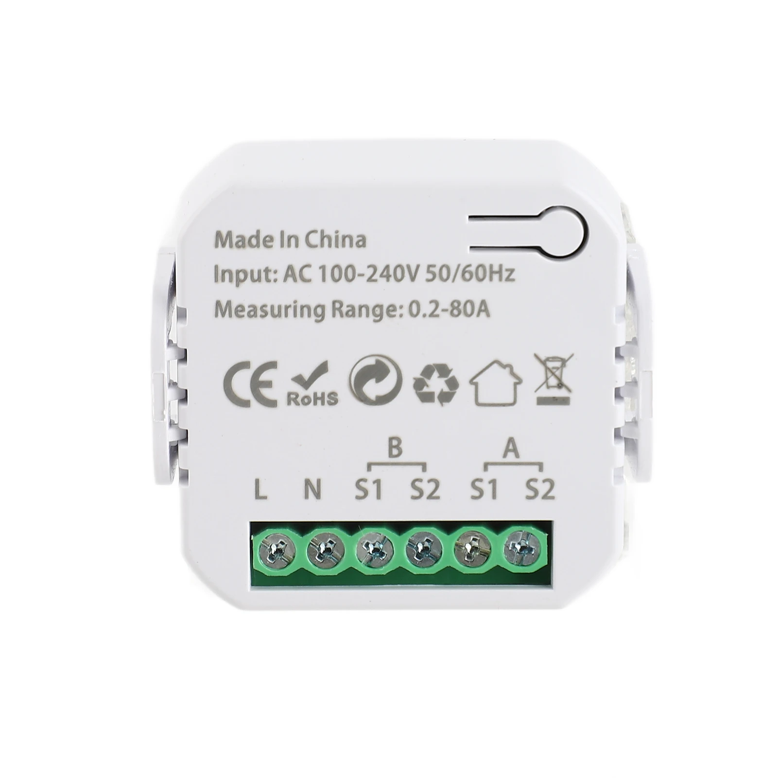 투야 스마트 신형 WiFi 에너지 클램프 양방향 미터, 경고음 알람 기능 포함, 임계값 앱 모니터링, 수출입 전력 측정, AC110V/240V 지원