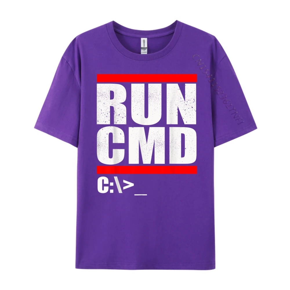 تشغيل Cmd الكمبيوتر الطالب الذي يذاكر كثيرا تي عادي تي شيرت بالجملة السنة الجديدة 2025 مضحك تي شيرت الرجال مصمم ملابس الرجال #4