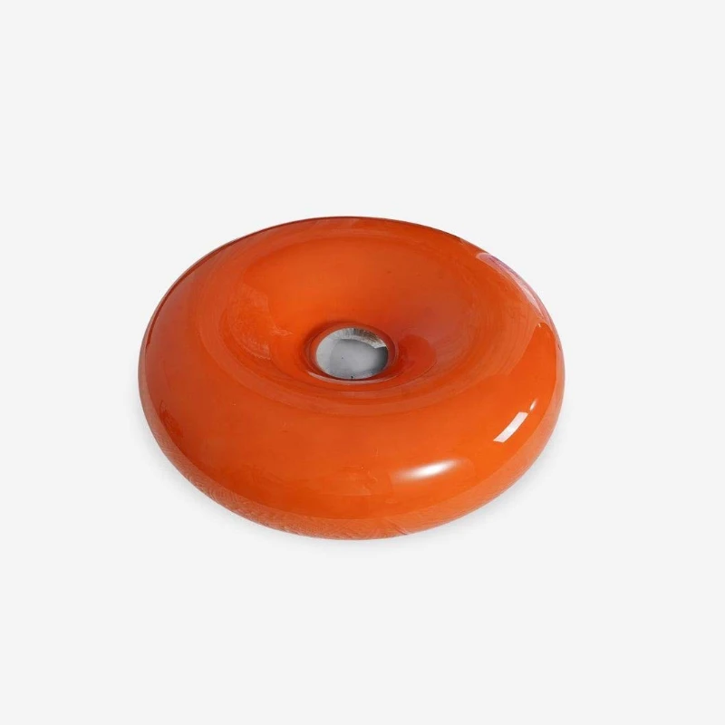 

Touch orange glass desk lamp donut lamp simple home decoration