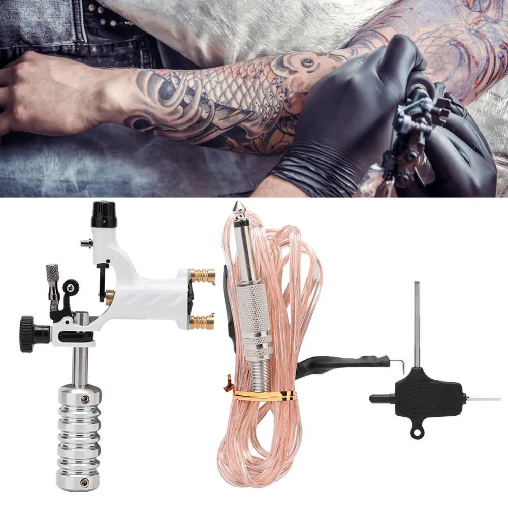 Beroep Tattoo Kit Roterende Tattoo Machine Haak Lijn Grip Tool Set Wenkbrauw Lip Body Art Permanente Make-Up Machinegeweer Tijdelijk