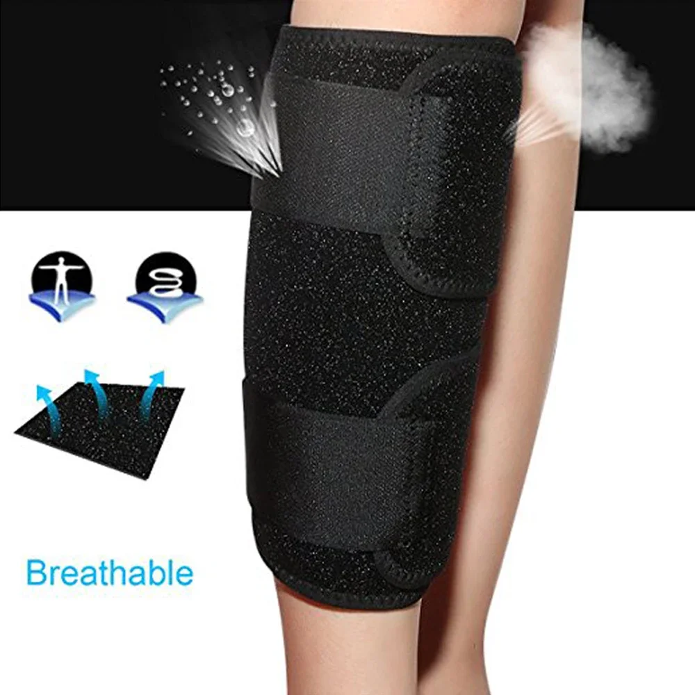 1Pcs Sports Calf Shin Support Brace, Adjustable Calf Brace Compression Leg Sleeve Wrap Band for Running