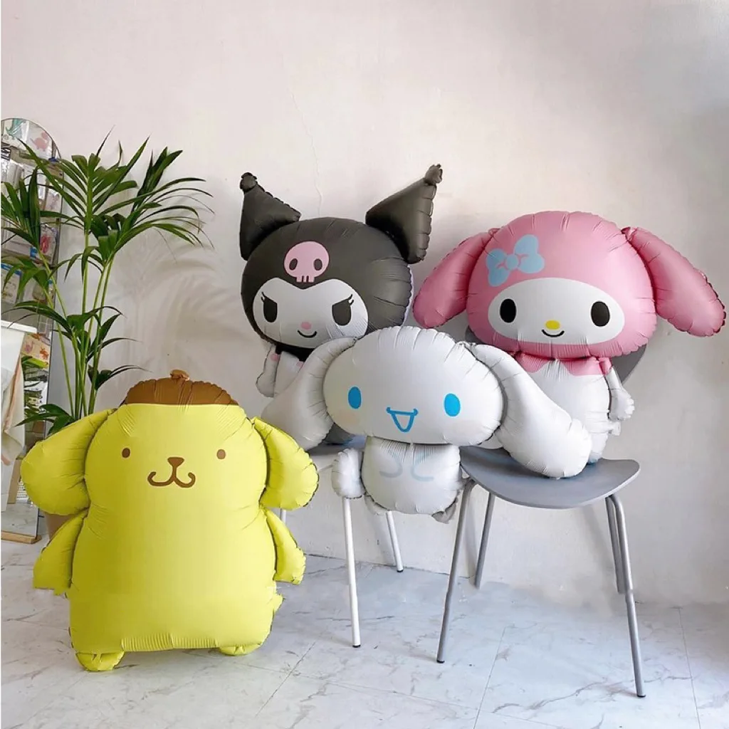 

Sanrios Large Balloon Cute Kawaii Anime Kuromi Melody Cinnamoroll Birthday Party Decoration Jumbo Balloons Lovely Doll Prop