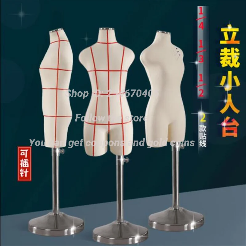 2024 Female Mannequin Body Sewing for Clothes Model Busto Dresses with Trouser Legs Bust Can Pin 2Style E015