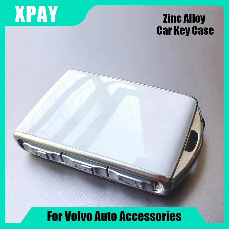 Ceramic white Volvo key case Key Modification for Volvo XC40 XC60 XC90 S60 S90 V60 V90 Polestar 2 Polesta1