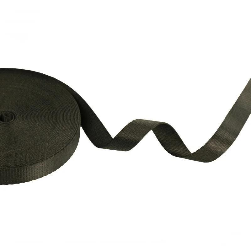 

50meters DYNEEMA webbing Ultra high molecular weight polyethylene tape anti cutting band wear-resistant safety Ribbon black