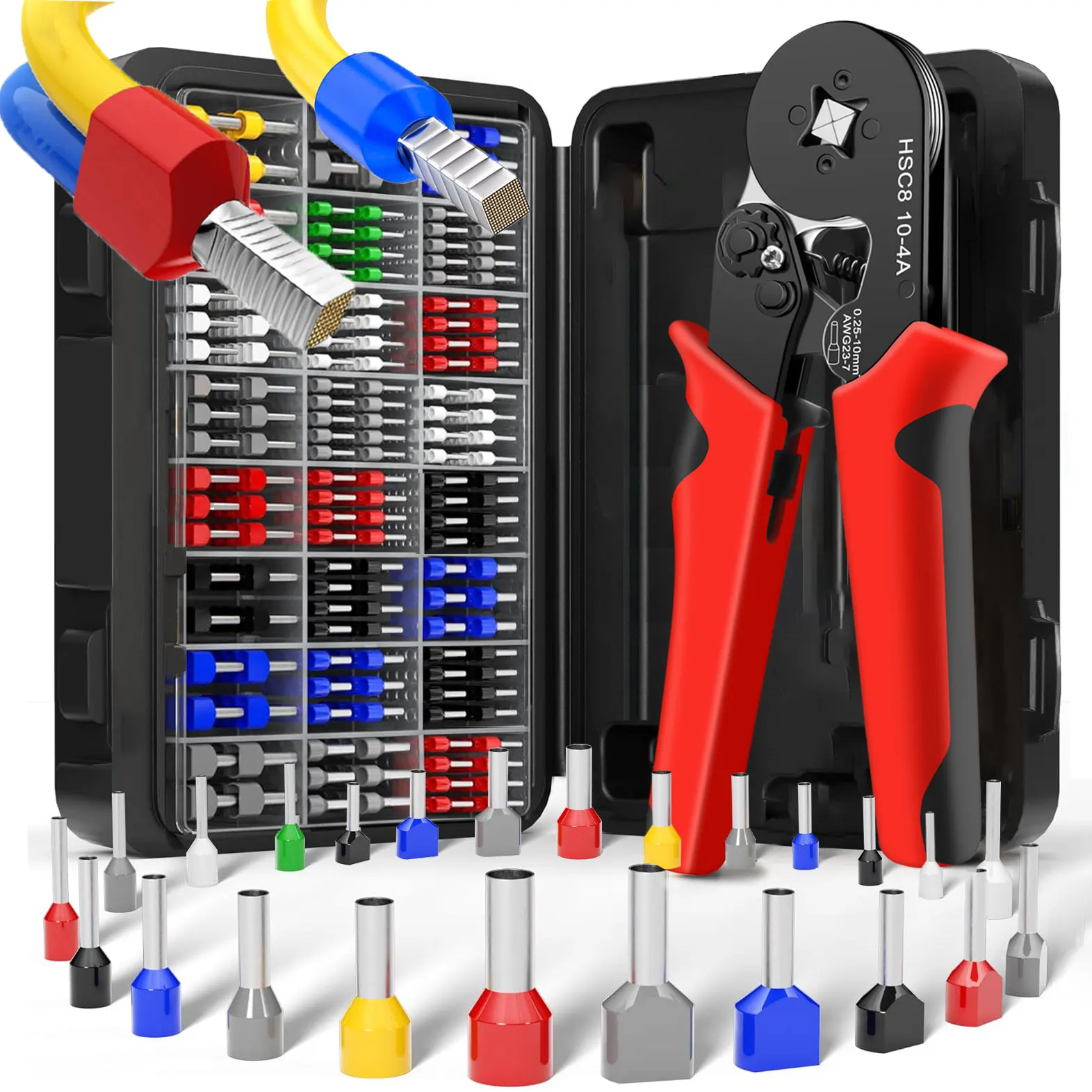 Electrical Tube Insulated Terminal VE Tubular Crimp Terminals Wire ...