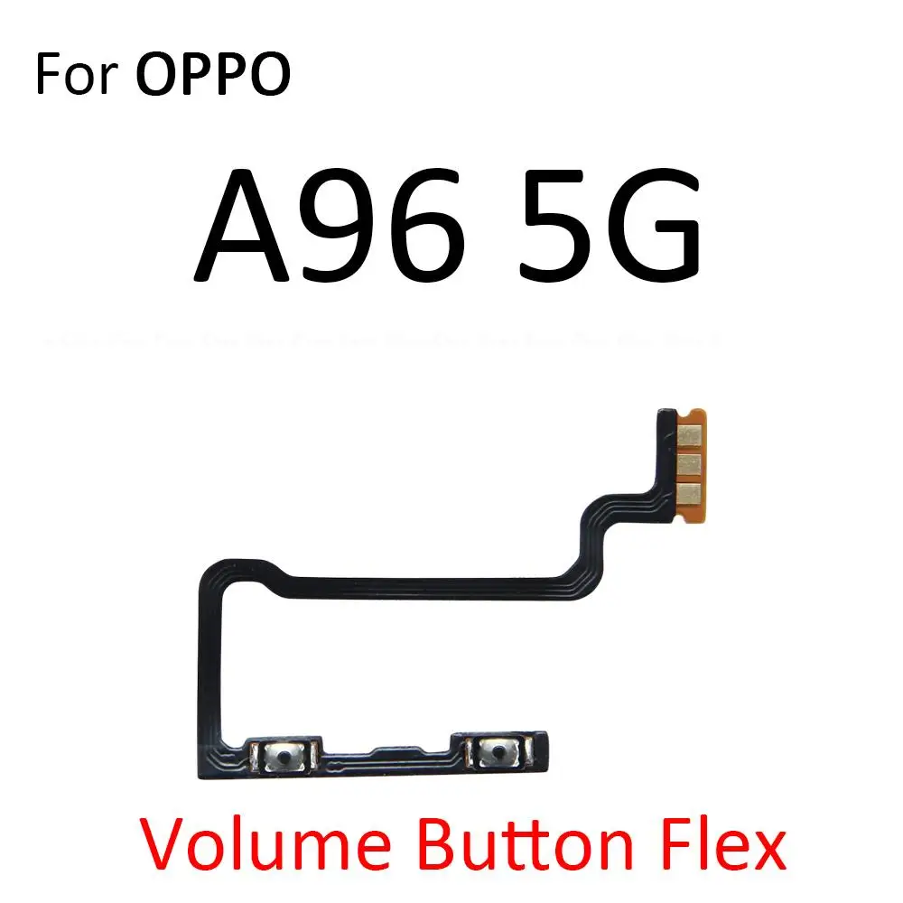 مفتاح تشغيل/إيقاف التحكم في مستوى الصوت لـ oppo a94 a95 a96 a97 4g 5g ، مع كابل مرن ، قطع غيار