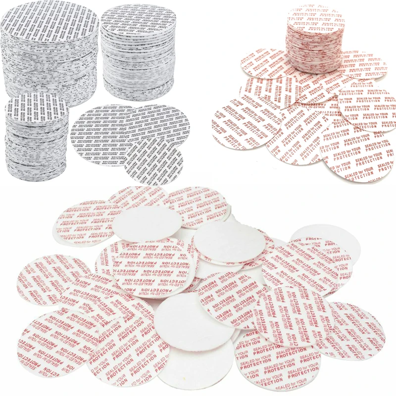 500PCS guarnizione sensibile alla pressione pellicola sigillante in schiuma autoadesiva guarnizioni tappo fodera per bottiglia di plastica barattolo cosmetico per alimenti 20mm-101mm