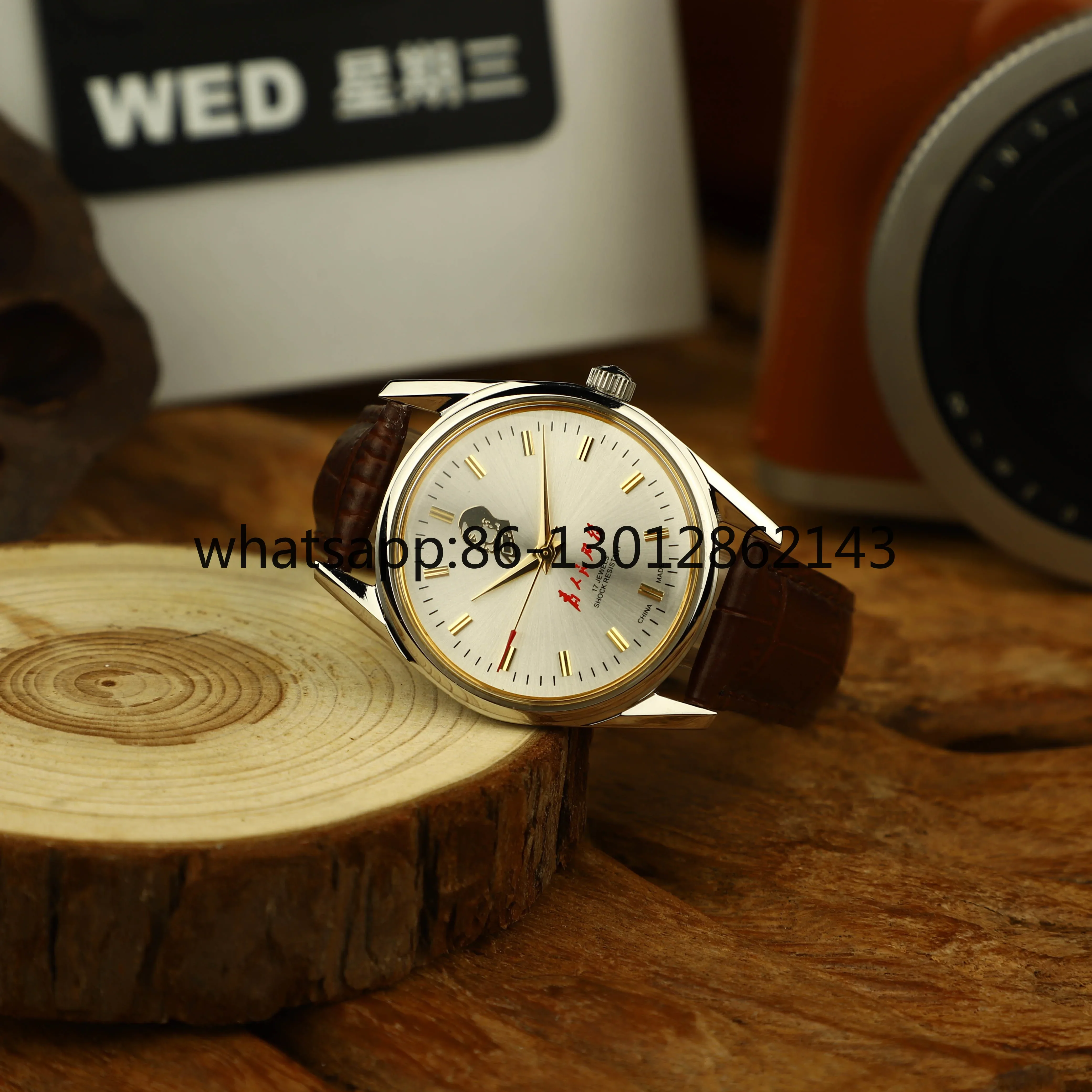 Genuine Shanghai Diamond Brand Watch Men's Manual Mechanical   8120