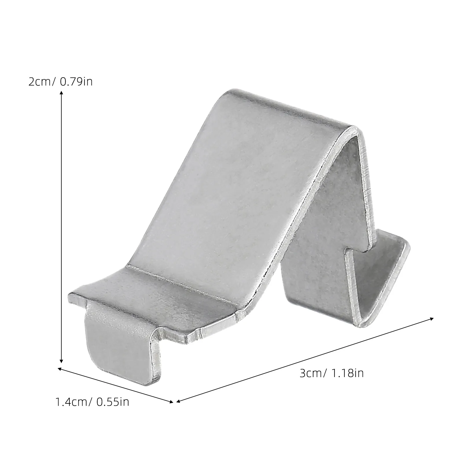 File Cabinet Shelf Brackets for Office Organizers to Keep Shelving Stable, 60-Piece Silver Iron Clip Set for Metal Cabinets