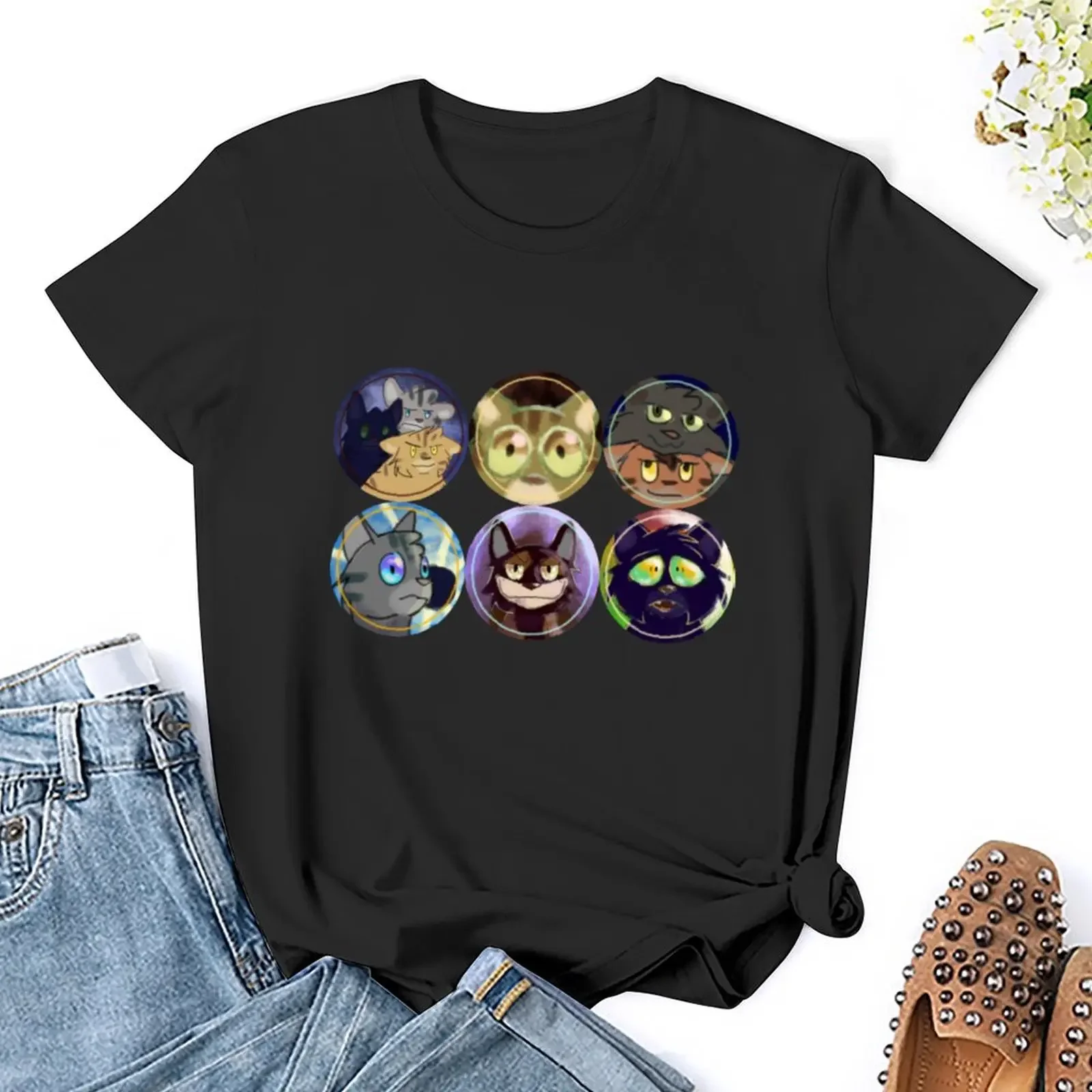Power of Three Pattern T-Shirt funny tees blacks t shirt dress Women