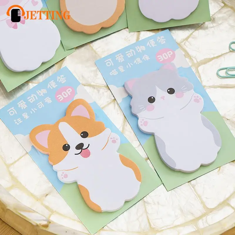 Cartoon Pinguin Kaninchen Tiere Memo Pad Haft notizen Notizbuch n mal Briefpapier Schul bedarf Kawaii Briefpapier