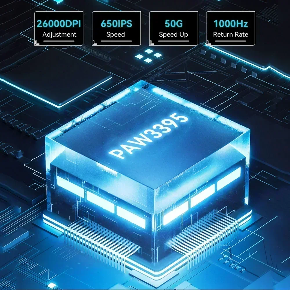 Attack Shark เมาส์บลูทูธไร้สาย X3 น้ําหนักเบา PixArt PAW3395 Tri-mode การออกแบบตามหลักสรีรศาสตร์เมาส์สําหรับเล่นเกมแบบชาร์จไฟได้