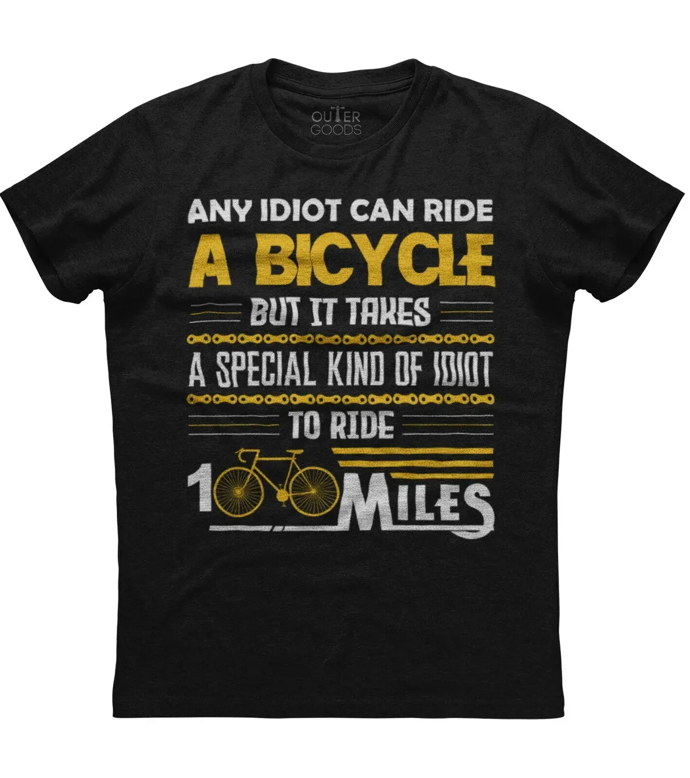 A Bicycle To Ride 100 Miles. Funny Graphic Phrase T-Shirt. Summer Cotton O-Neck Short Sleeve Mens T Shirt New S-3XL
