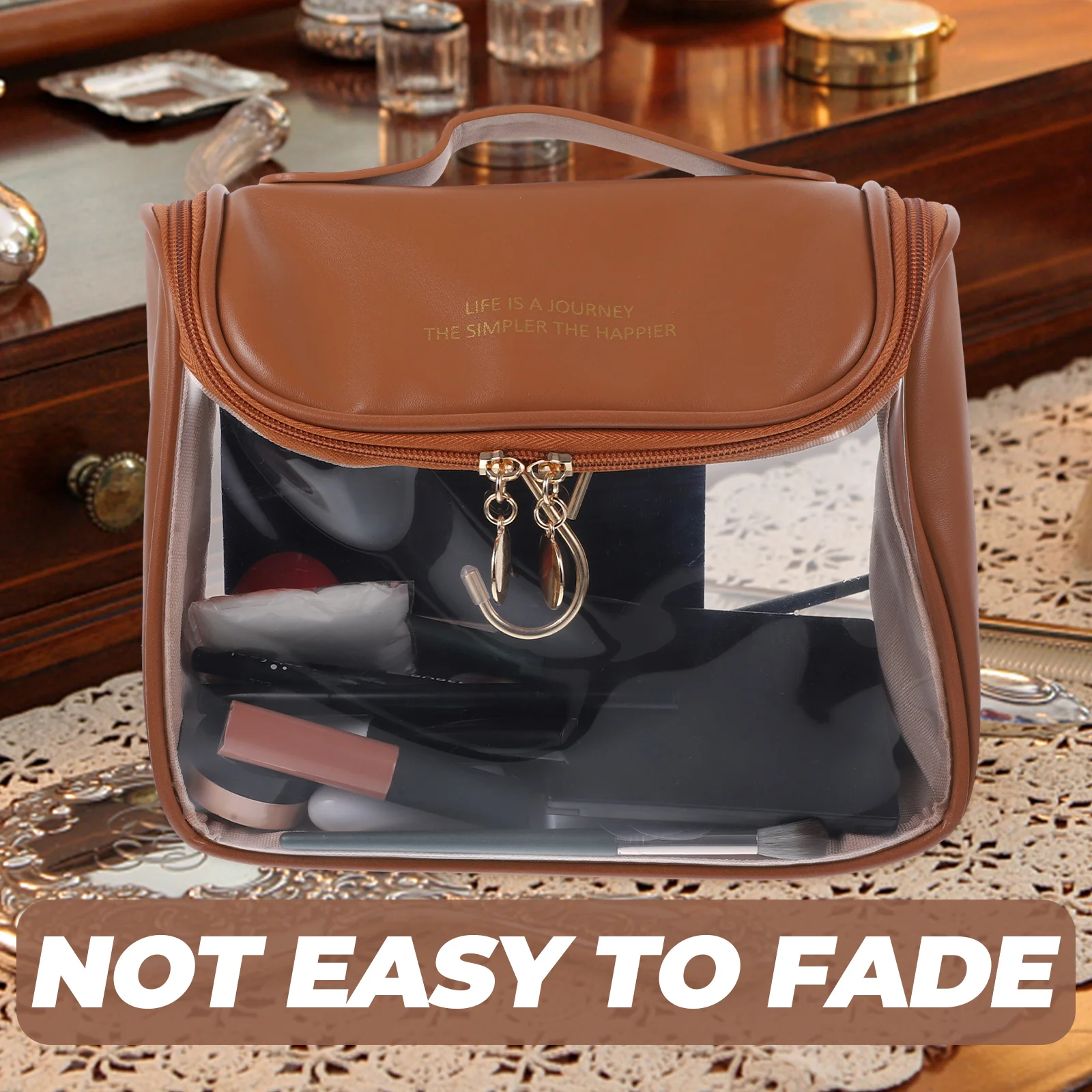 

Портативная сумка из ПВХ, ПУ, нейлоновый материал, большая емкость, дорожный органайзер для хранения туалетных принадлежностей, чехол для макияжа для женщин и мужчин