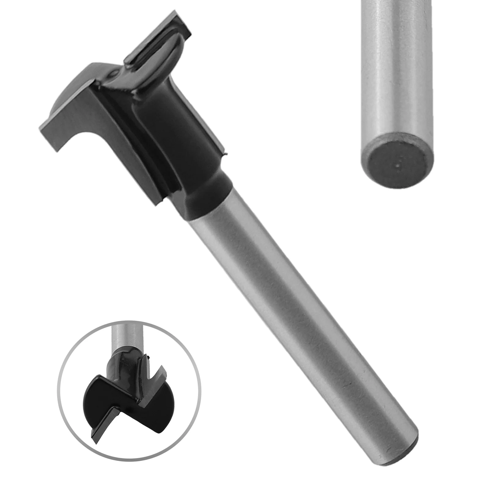 Punta da taglio Fresa Lavorazione del legno fai da te Gambo da 1/4 di pollice Punta di design a doppio taglio per la lavorazione del legno Gambo da 1/4 di pollice