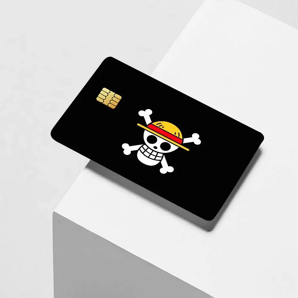Adventure anime O-One P-Piece Credit Card Decorative Card Stickers Suitable For Bank Cards Metro Transit Anti-scratch Gift 4PCS