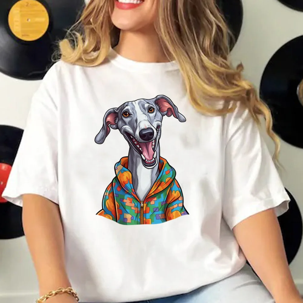 Greyhound t-shirts women graphic patterned casual wear Tee female comic clothing