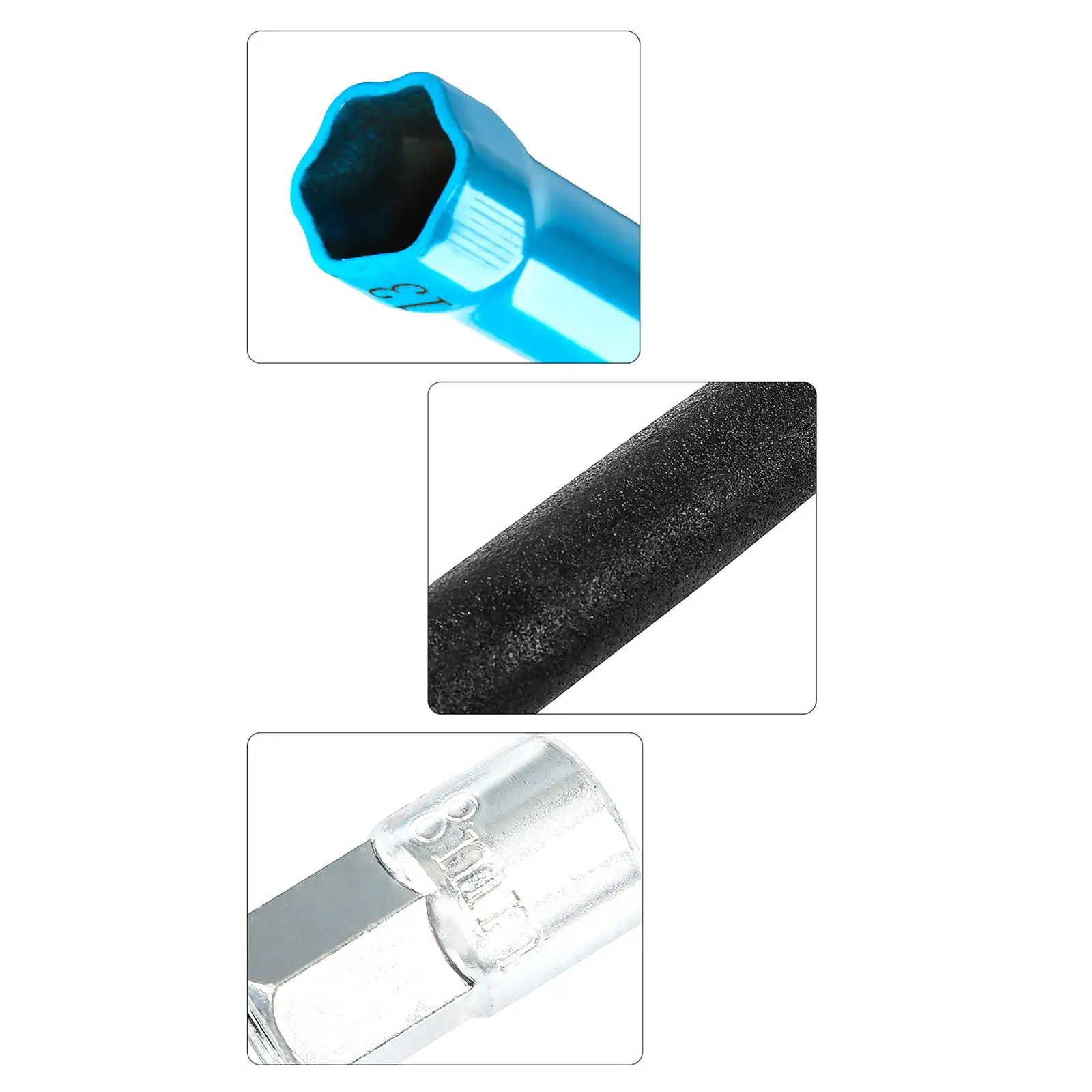 

Sink Wrench Set with Tilting Handle and Alloy Sockets for Plumbing Wrench Tool Installation and Bathroom Sink Repair