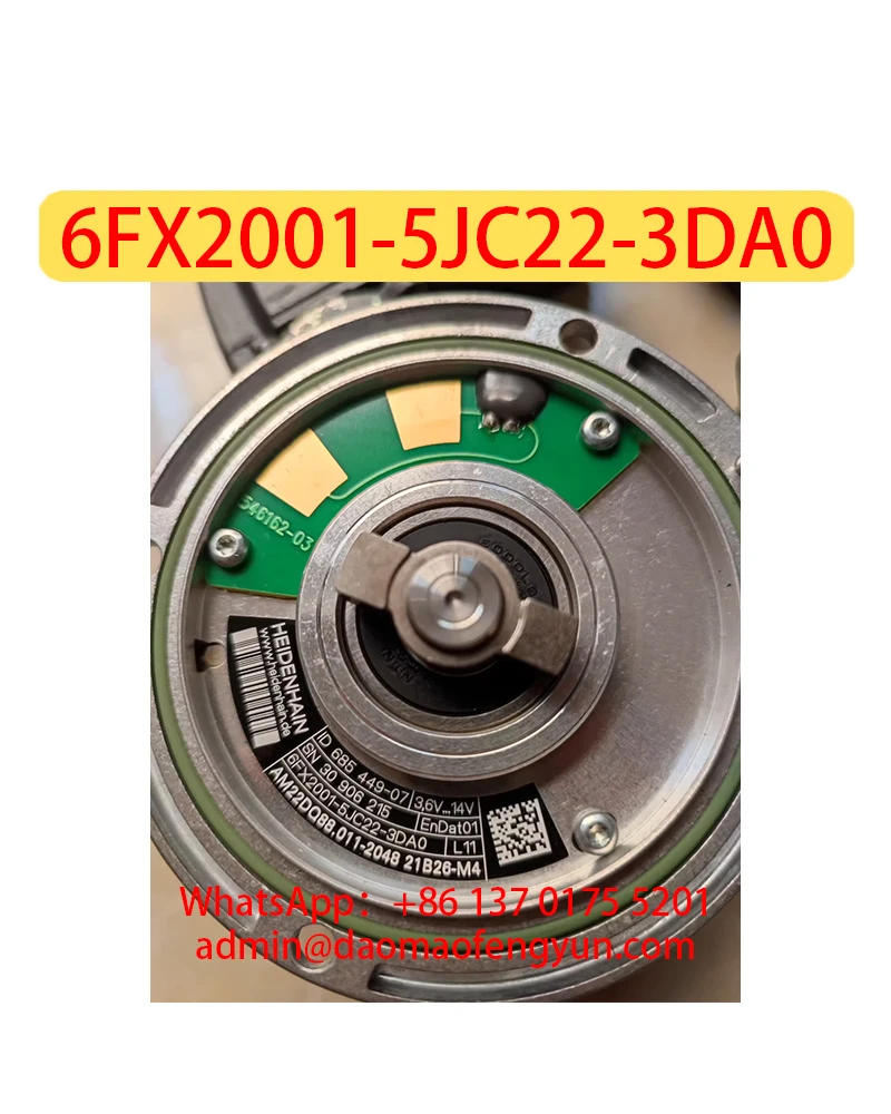 Used 6FX2001-5JC22-3DA0 Encoder，Test Normal，Free Write Match Motor Data，6FX2001 5JC22 3DA0，6FX20015JC223DA0，Fast shipping
