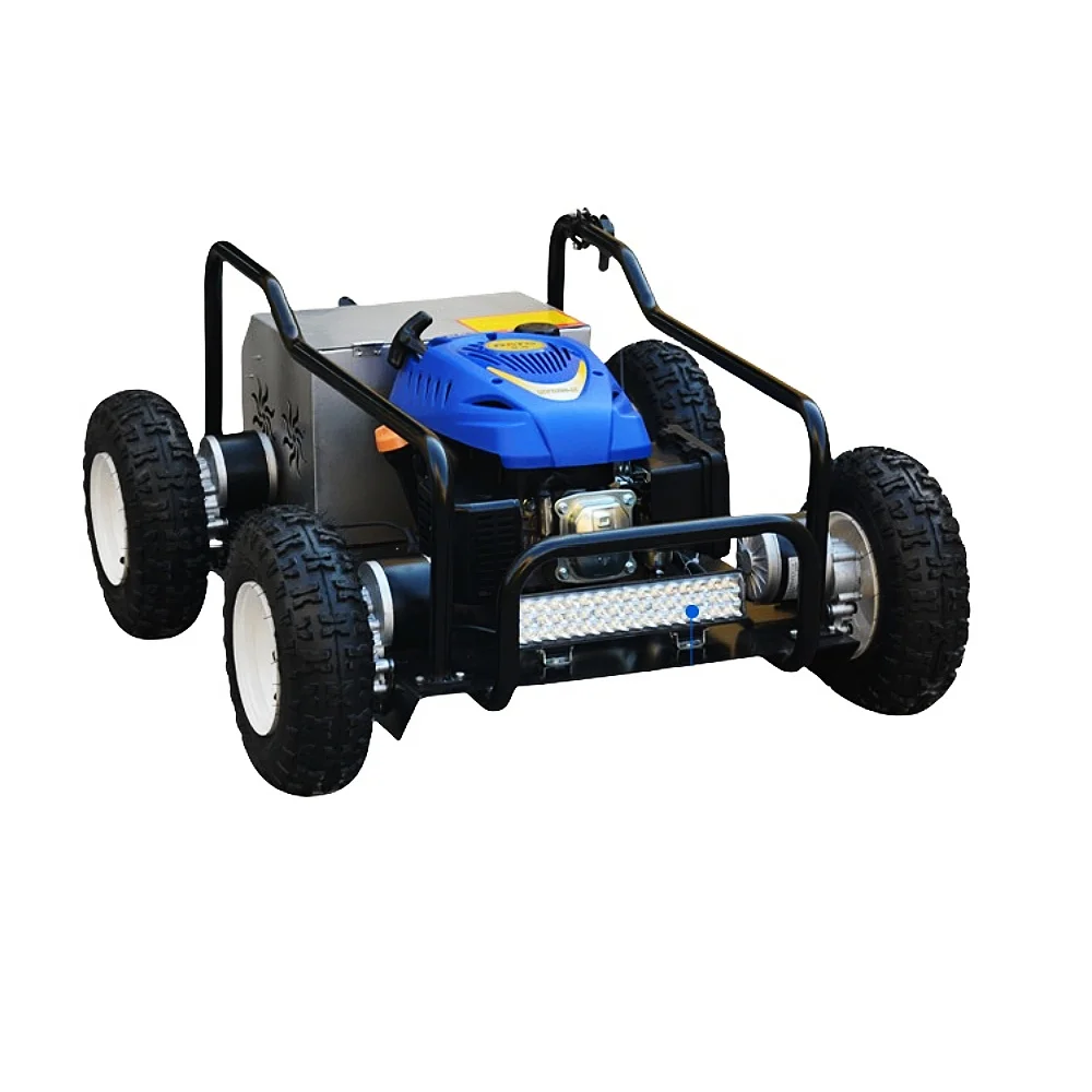 Customizable Industrial Horsepower Hand-Start Lawn Mower with Four-Wheel Weeder Wheelbarrow 4-Stroke Petrol Engine OEM Support