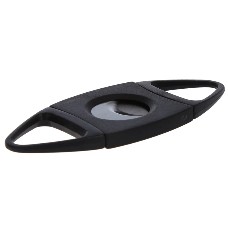 5X جيب الفولاذ المقاوم للصدأ السيجار القاطع شفرات مزدوجة سكين مقص التبغ هدية