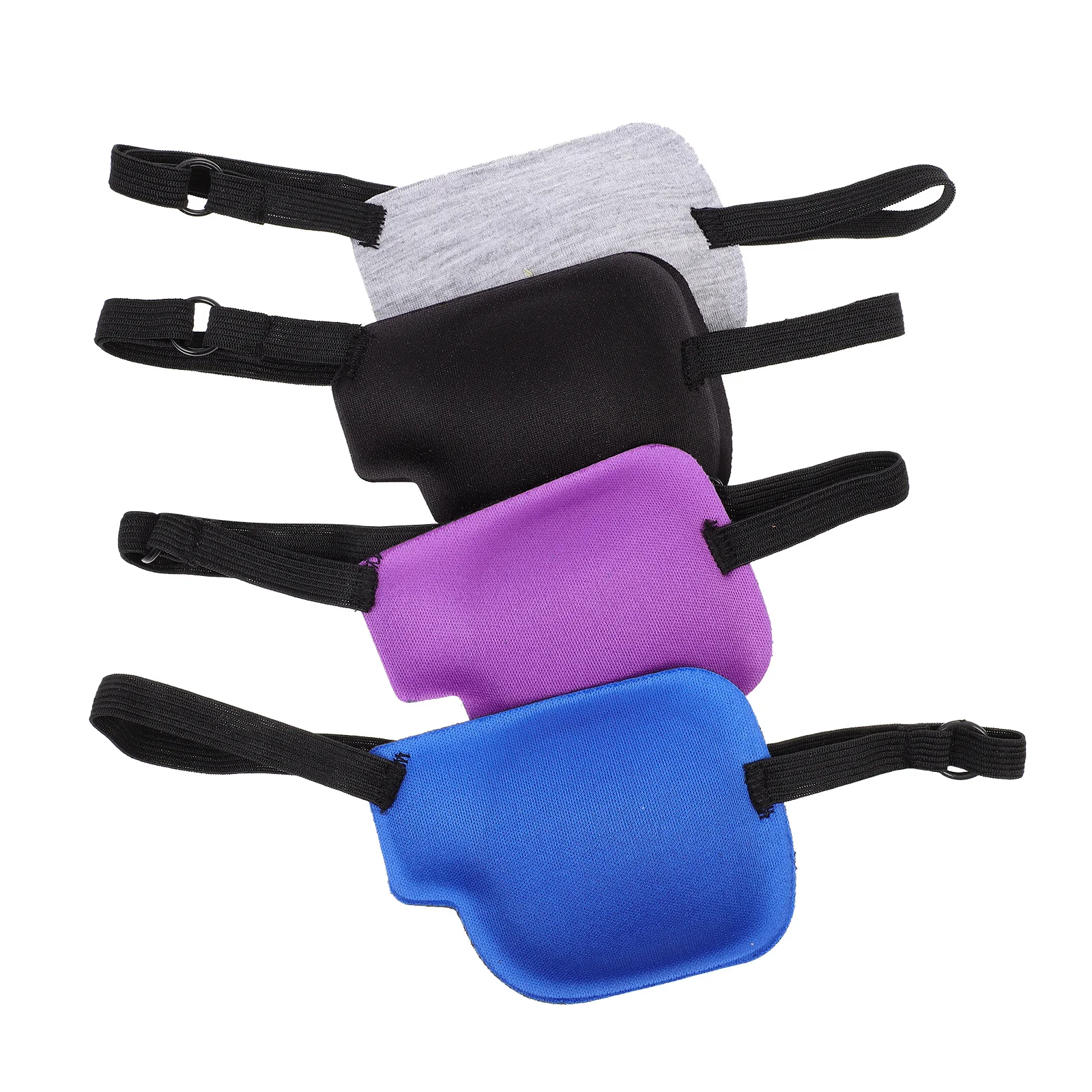 

4pcs 3D Mask Adjustable Lazy Eye Cover For Amblyopia Correction Elastic Strap Design Eye Patches For Adults Work Protection