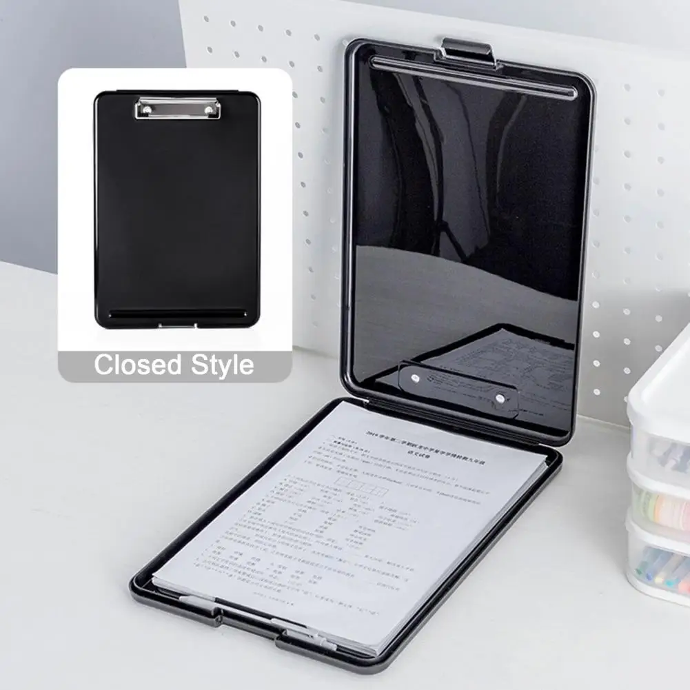 صندوق ورقي اختبار اثنين في واحد ، لوحة الكتابة ، الحافظة التخزين المحمولة ، حامل قلم ، صندوق ملف خفيف الوزن للمنزل والمدرسة والمكتب