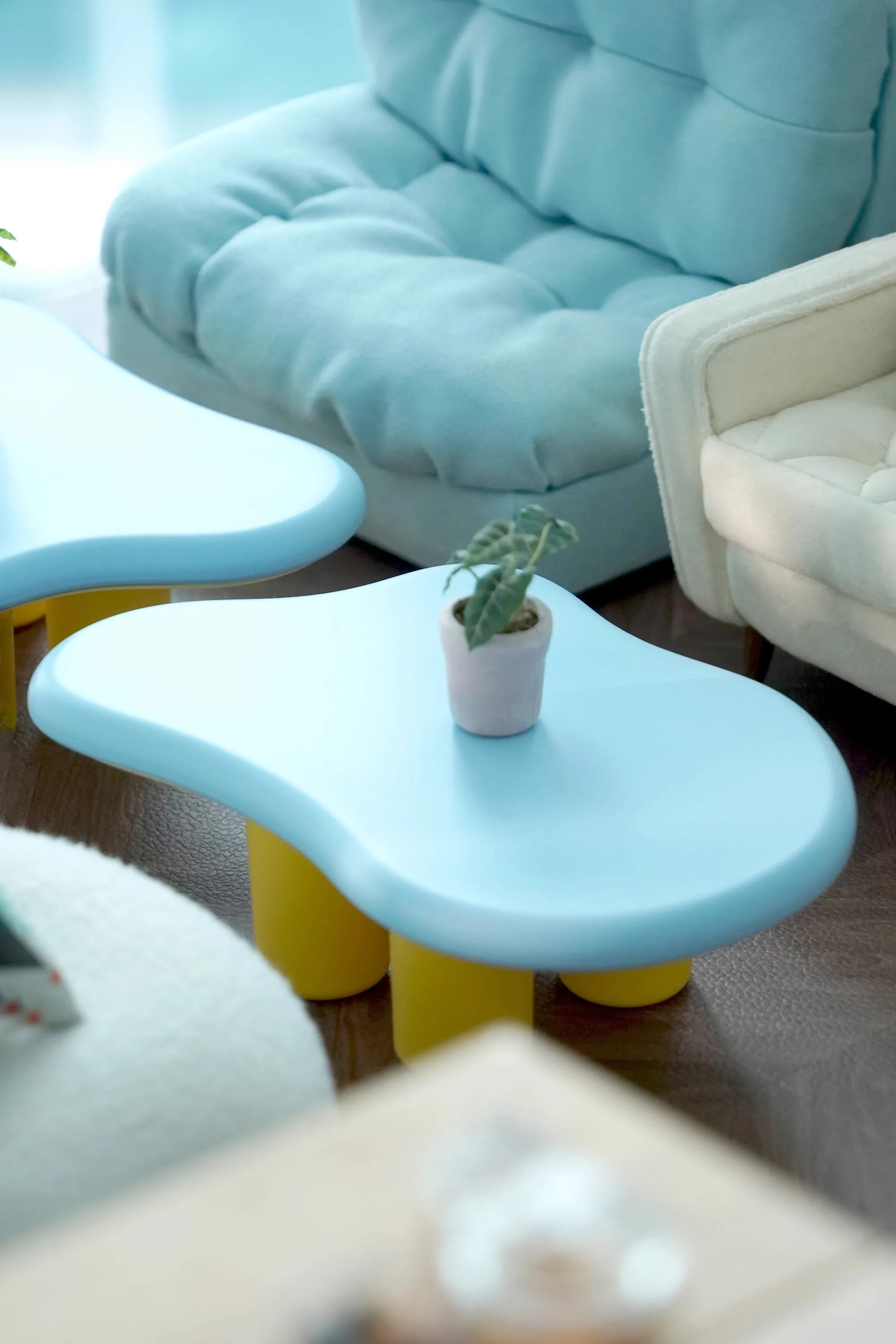 1/6 Bjd Ob11 Miniatur Puppenhaus Möbel Mini Modell Wohnzimmer Möbel Teetisch/Sofatisch