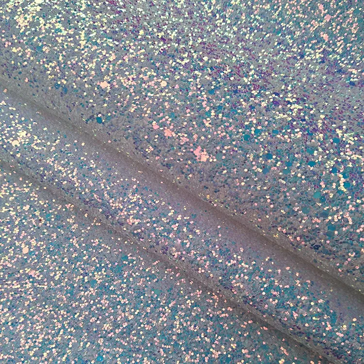 137X45CM Diamond golden onion sequins leather fabric designer fabrics clothing bags dazzling fluorescent Gritt