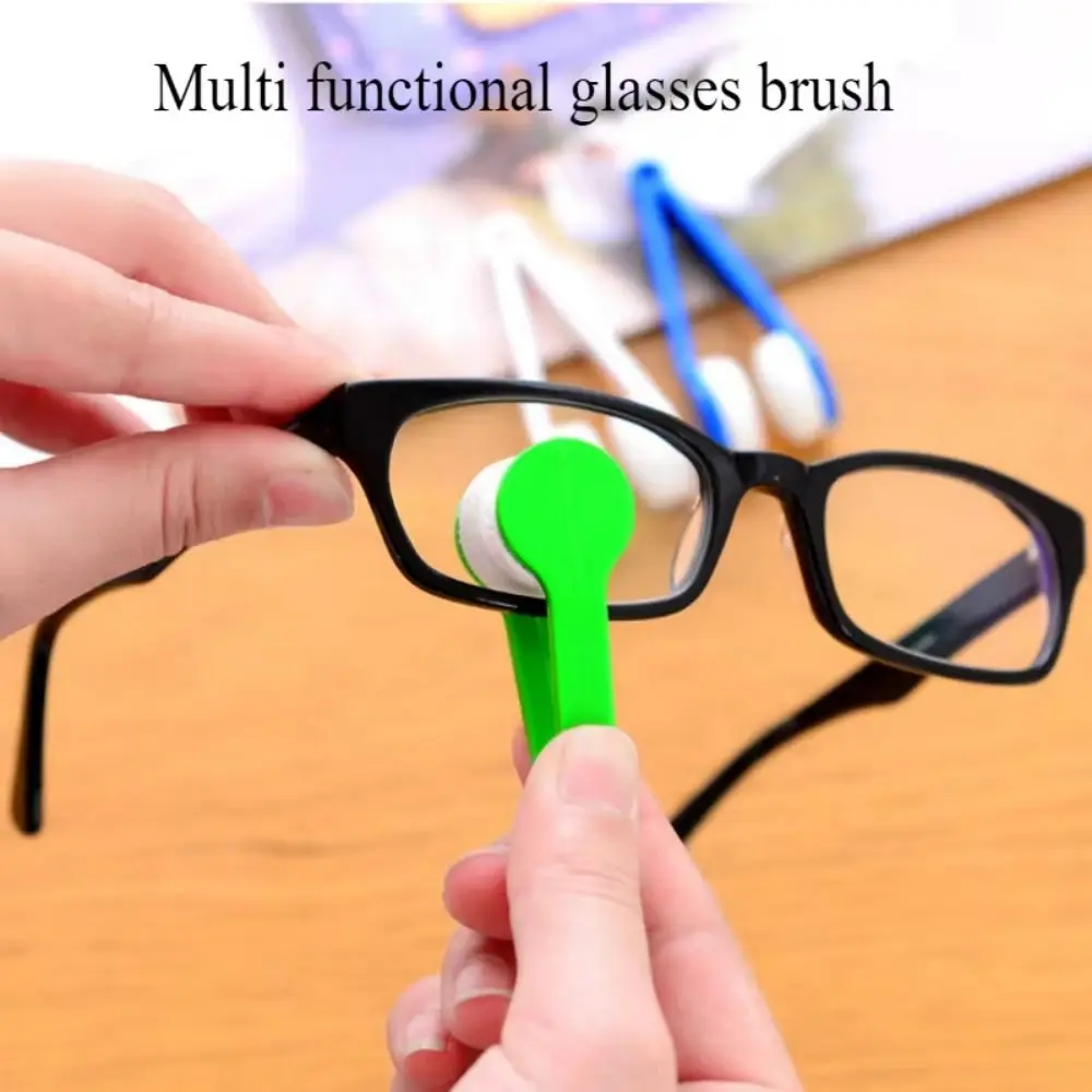 5Pcs Two-side Sun Glasses Cleaning Brush Creative Mini Size Eyelasses Microfiber Spectacles Cleaner Quick Wiping Superfine Fiber view 3