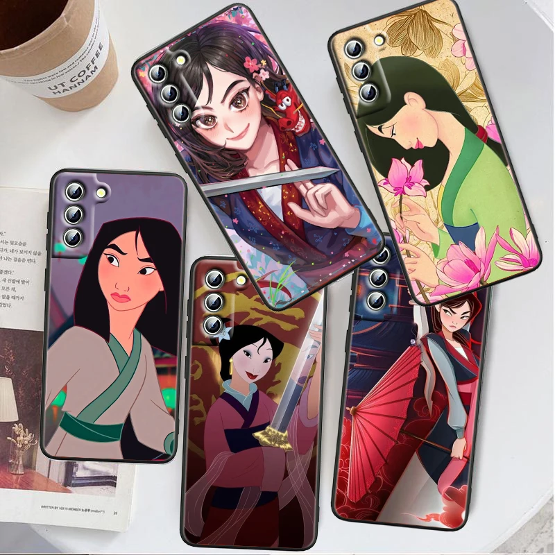 

Disney Mulan Cute Cool For Samsung Galaxy S24 S23 S22 S21 S20 FE S10 S10E Plus Ultra Pro Lite 5G Black TPU Phone Case