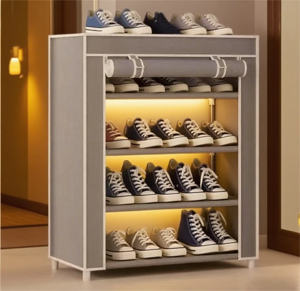 

Multi-compartment shoe racks can store different types of shoes in layers to meet the daily shoe storage needs of the family