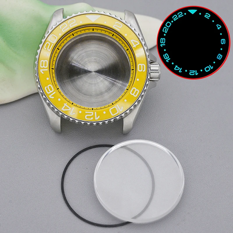 

41mm SKX007 SRPD watch case with sapphire crystal glass and 3.0 crown, compatible with NH35, NH34, NH35, NH36, and 4R35 movement