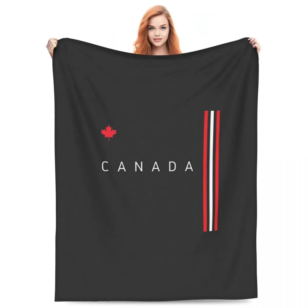 

Canada Flag National Culture Blankets Flannel Sofa Super Soft Throw Blankets for Couch Bedding Outdoor Throws Bedspread Quilt