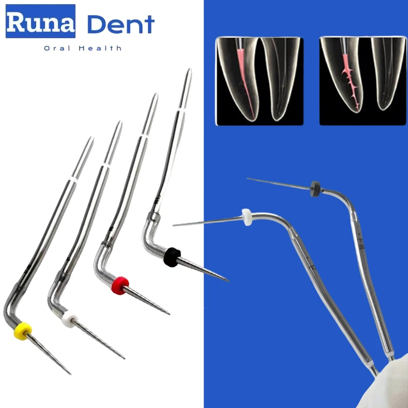 4Pcs Dental Endo Obturation Heated Tips Gutta Percha Pen Root Canal Filling Hot Melt System Dentist Kit