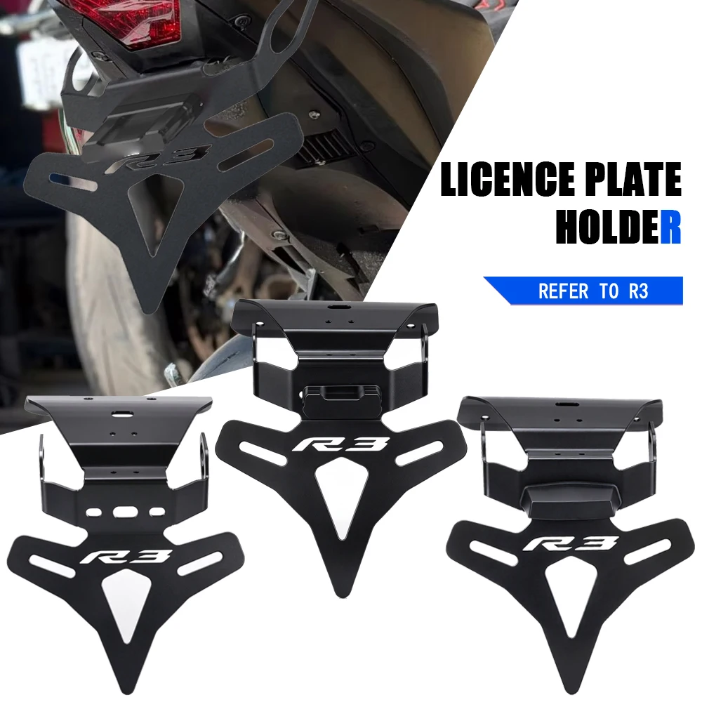Fit FOR Yamaha YZF R3 R25 MT-03 25 MT25 Number Plates 2026 Motorcycles Rear Tail Tidy License Plate Holder Fender Eliminator Kit