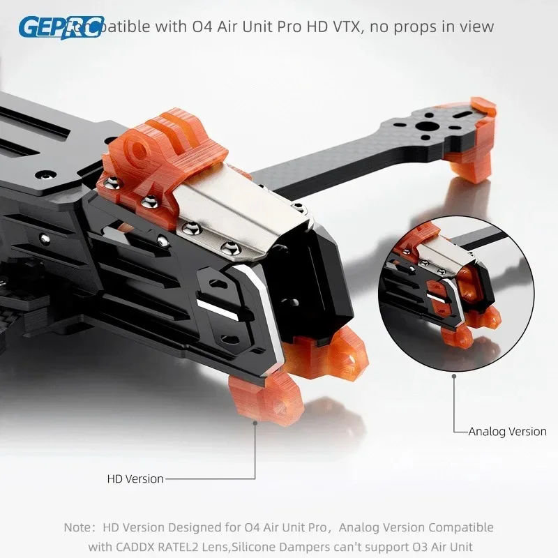 GEPRC GEP-MOZ7 V2 Frame Parts Propeller Accessory Base Quadcopter FPV Freestyle RC Racing Drone MOZ7 V2