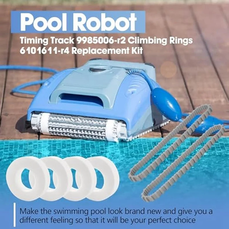 Pool Cleaner Parts,Climbing Ring 6101611-R4,Timing Track 9985006-R2 And 3884997-R6 Guide Wheels Pulley Gears Combo Kits-ABSW